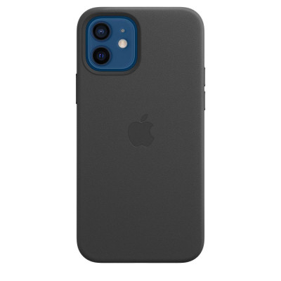 Apple iPhone 12 | 12 Pro Leather Case with MagSafe - Black (MHKG3)