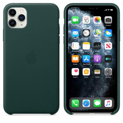 Apple iPhone 11 Pro Max Leather Case - Forest Green MX0C2