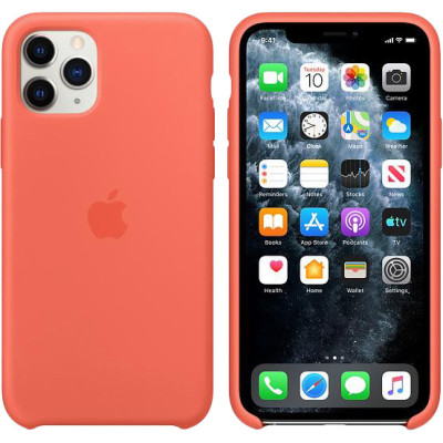 Apple iPhone 11 Pro Silicone Case - Clementine (Orange) MWYQ2