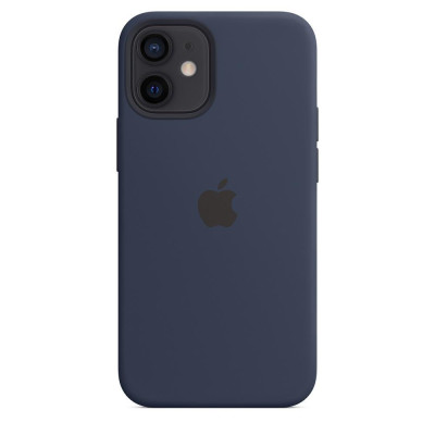 Apple iPhone 12 mini Silicone Case with MagSafe - Deep Navy MHKU3