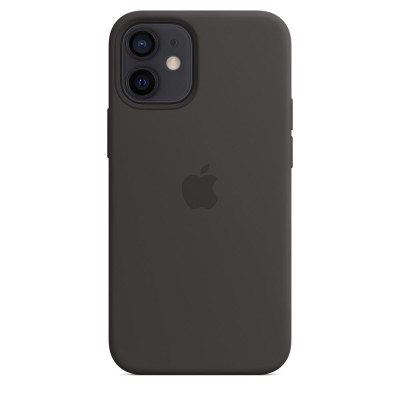 Apple iPhone 12 mini Silicone Case with MagSafe - Black MHKX3