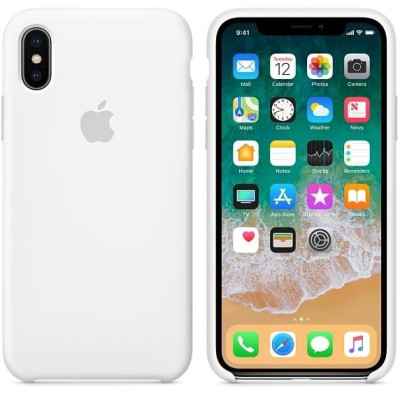Apple iPhone X Silicone Case - White (MQT22)