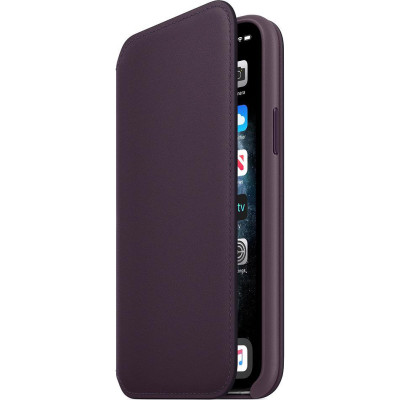 Apple iPhone 11 Pro Leather Folio - Aubergine MX072