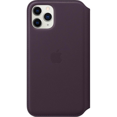 Apple iPhone 11 Pro Leather Folio - Aubergine MX072