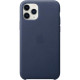 Apple iPhone 11 Pro Leather Case - Midnight Blue MWYG2