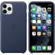 Apple iPhone 11 Pro Leather Case - Midnight Blue MWYG2