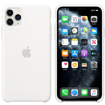 Apple iPhone 11 Pro Max Silicone Case - White MWYX2