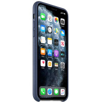Apple iPhone 11 Pro Max Leather Case - Midnight Blue MX0G2 Apple iPhone 11 Pro Max Leather Case - Midnight Blue MX0G2