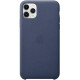 Apple iPhone 11 Pro Max Leather Case - Midnight Blue MX0G2 Apple iPhone 11 Pro Max Leather Case - Midnight Blue MX0G2