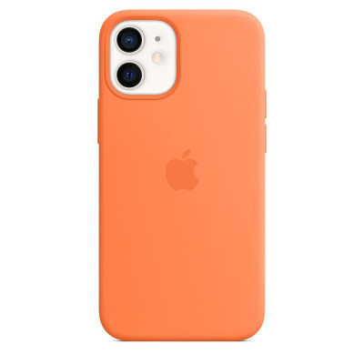Apple iPhone 12 mini Silicone Case with MagSafe - Kumquat MHKN3