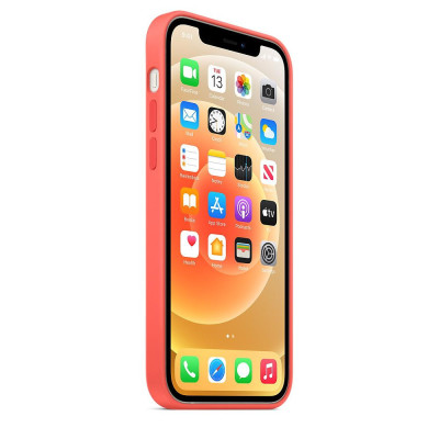 Apple iPhone 12/12 Pro Silicon Case with MagSafe - Pink Citrus MHL03