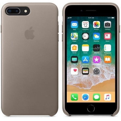 Apple iPhone 8 Plus / 7 Plus Leather Case - Taupe (MQHJ2)