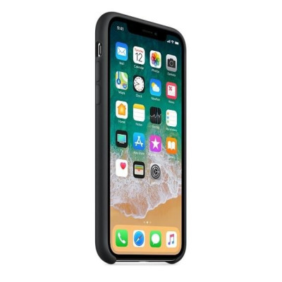 Apple iPhone X Silicone Case - Black (MQT12)