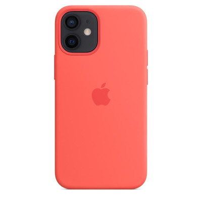 Apple iPhone 12 mini Silicone Case with MagSafe - Pink Citrus MHKP3