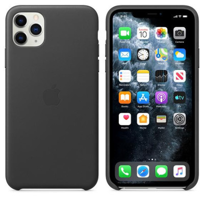 Apple iPhone 11 Pro Max Leather Case - Black MX0E2
