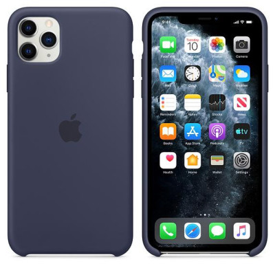 Apple iPhone 11 Pro Max Silicone Case - Midnight Blue MWYW2