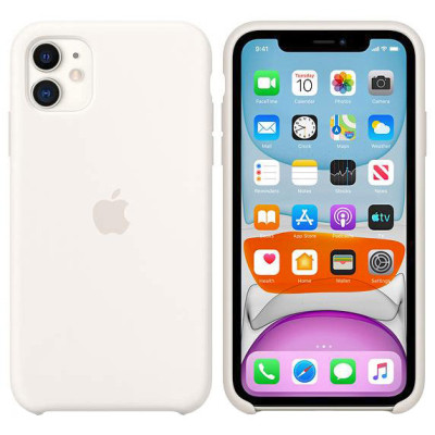 Apple iPhone 11 Silicone Case - White MWVX2