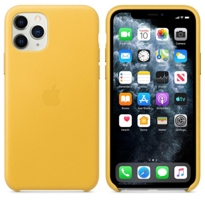 Apple iPhone 11 Pro Leather Case - Meyer Lemon MWYA2
