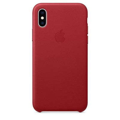 Apple iPhone XS Leather Case Red MRWK2