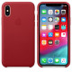 Apple iPhone XS Leather Case Red MRWK2