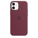 Apple iPhone 12 mini Silicone Case with MagSafe - Plum MHKQ3