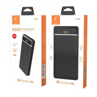 SkyDolphin SP28 PD+QC3.0 10000mAh Black (PB-000090)