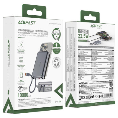 Acefast M18 Magnetic 10000mAh 22.5W Black