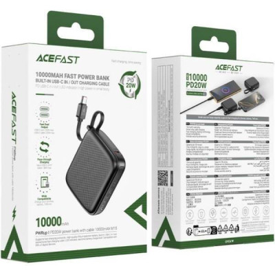 Acefast M15 10000mAh PD20W Black