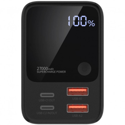 Choetech B635 2xUSB-C PD100W, 2xUSB-A QC22W 27000mAh Black (B635-BK)