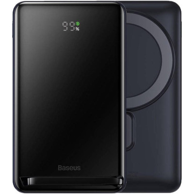 Baseus Magnetic Bracket Wireless Fast Charge Power Bank 10000mAh 20W - Blue (PPCX000003)