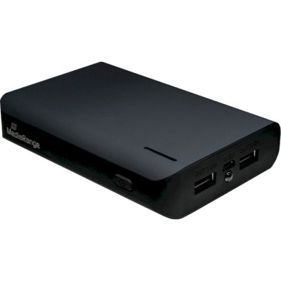 MediaRange Mobile Charger Powerbank 8800 mAh with dual USB output and built-in torch (MR752)