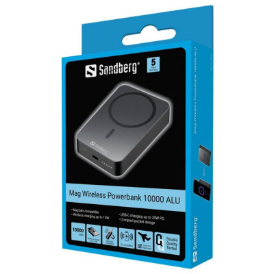 Sandberg Mag Wireless 10000mAh 20W Black (420-97)