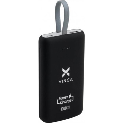 Vinga 10000 mAh Black (VPB1SQSCBK)