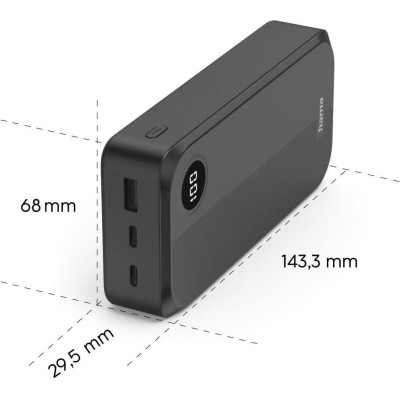 HAMA 20000mAh Black (00201755)
