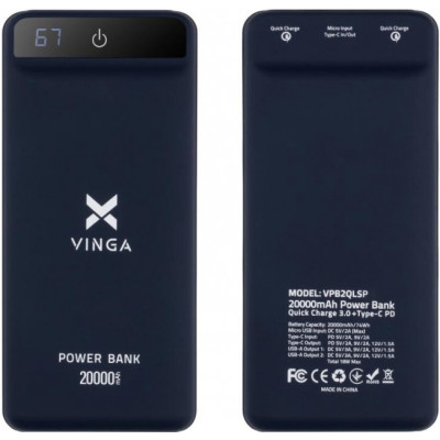 Vinga 20000 mAh Purple (VPB2QLSP)