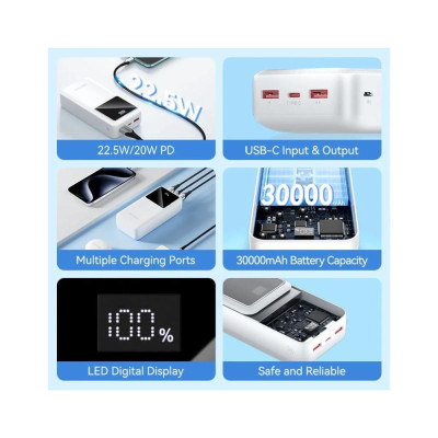 Vention 30000mAh 22.5W Black (FHMB0)