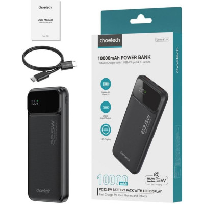 Choetech B728 10000mAh Black (B728-CCBK)