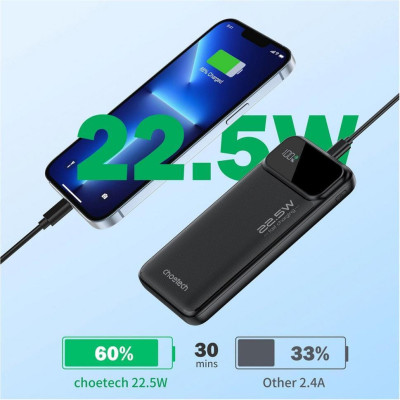Choetech B728 10000mAh Black (B728-CCBK)