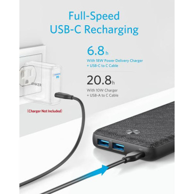 Anker PowerCore III Sense 20000mAh 20W PD Black (A1365G11)
