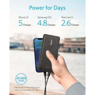 Anker PowerCore III Sense 20000mAh 20W PD Black (A1365G11)