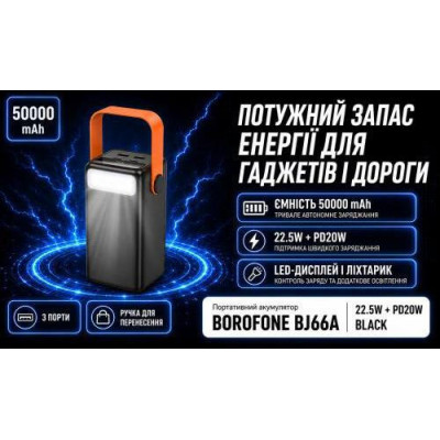 Borofone BJ66A Magnifico 50000mAh Black