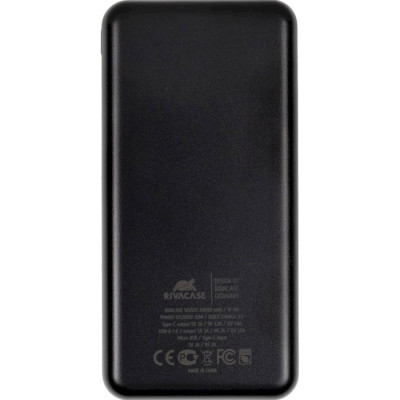 Rivacase VA2572 20000mAh QC/PD Black