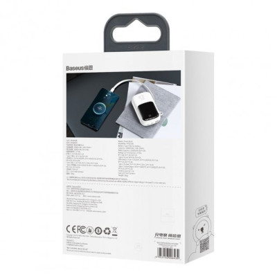 Baseus Power Bank 20000mAh з USB-C Cable Q Pow Display 22.5W White (PPQD-I02)