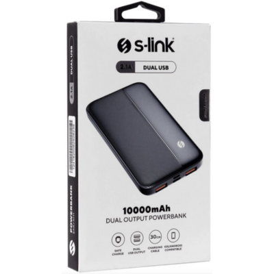 S-Link IP-G10N 10000 mAh 2.1A 2USB, Black