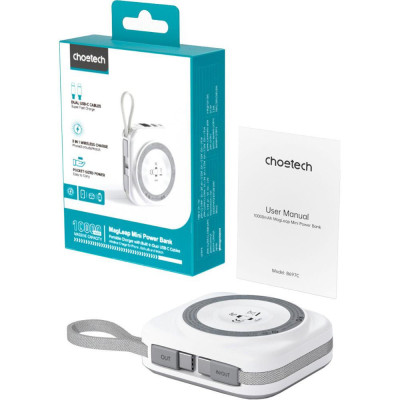 Choetech 10000mAh White Silver (B697C-WHSL)