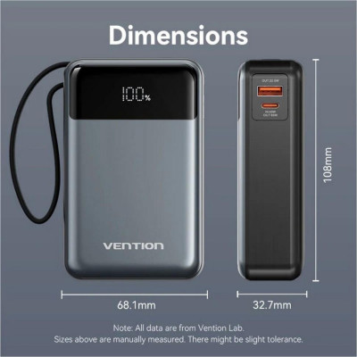 Vention 20000mAh 65W Black (FHYB0)