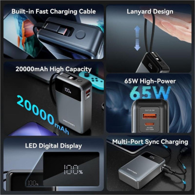 Vention 20000mAh 65W Black (FHYB0)