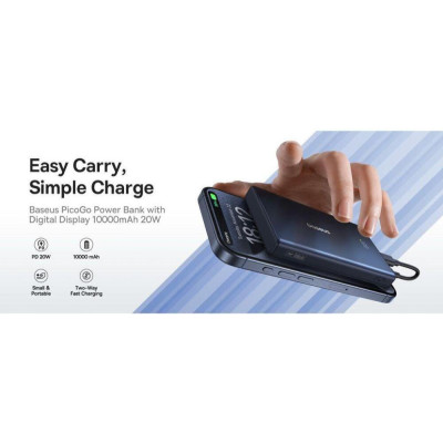 Baseus PicoGo 10000mAh 20W Black (P10076801123-00)