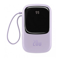 Baseus Qpow Digital Display Quick Charging Power Bank 20W 20000mAh Purple (PPQD-H05)