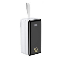 REMAX Chinen Series 22.5W PD+QC Multi-compatible Fast Charging Power Bank with LED Light 80000mAh White RPP-291